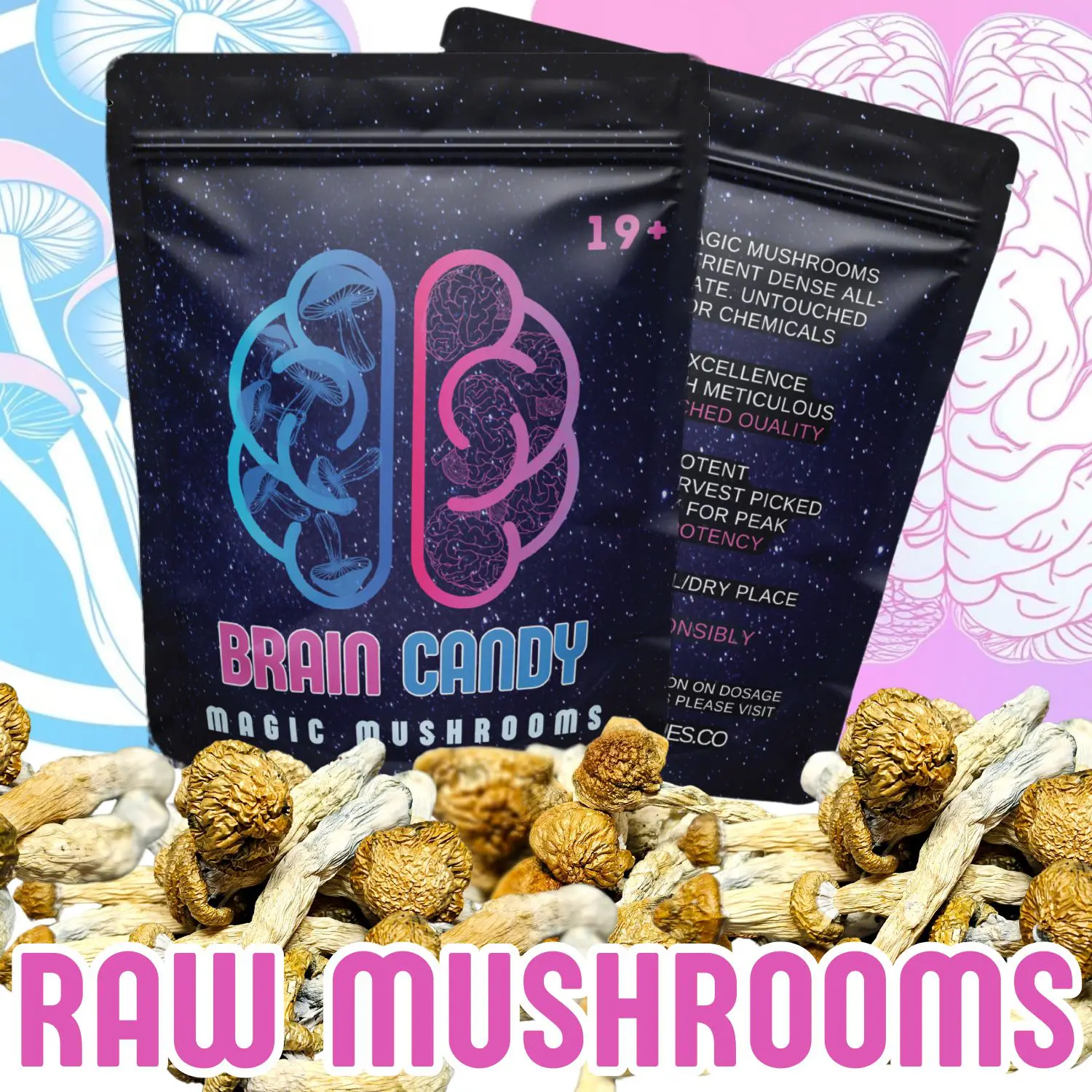 Raw Magic Mushrooms